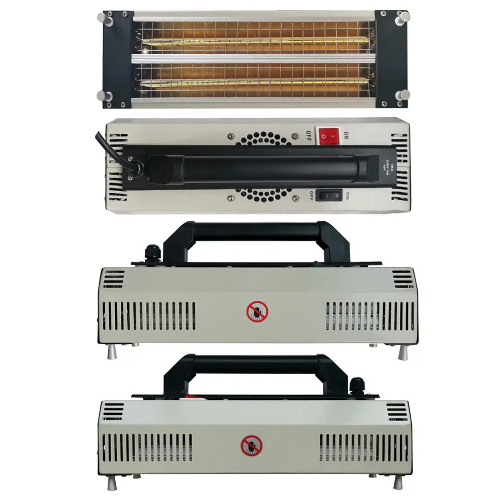 مصباح طلاء بالأشعة تحت الحمراء ذو موجة قصيرة، طاقة عالية، درجة حرارة عالية، محمول باليد، لوحة رش معدنية خفيفة الوزن للصفائح المعدنية للسيارة