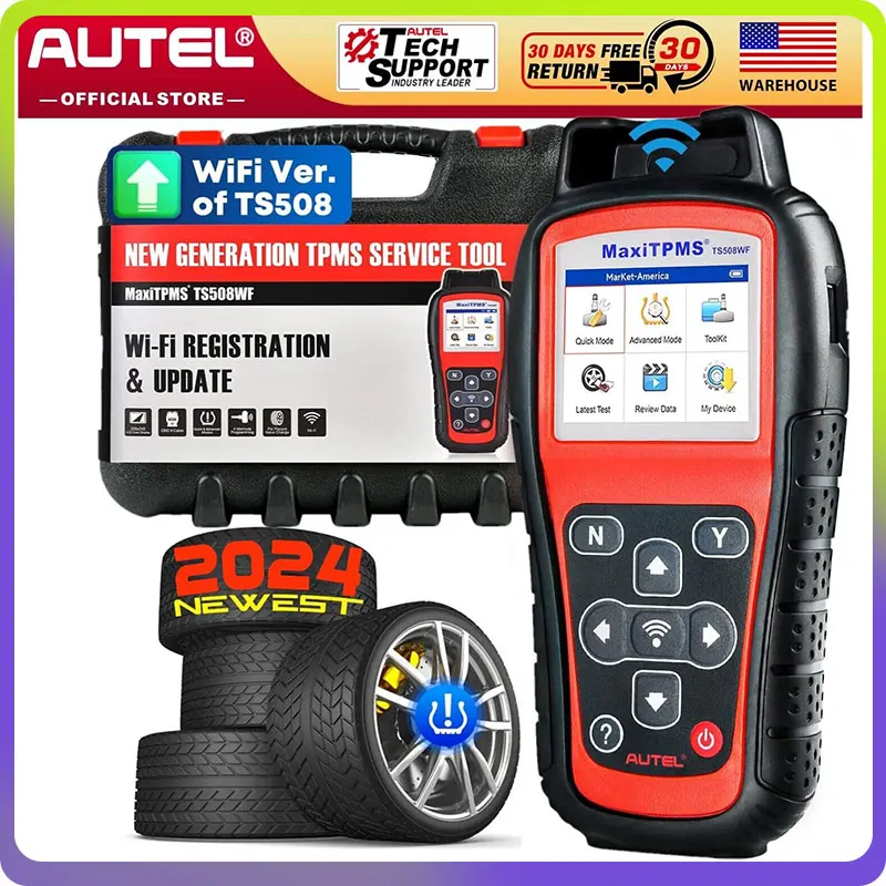 2024 Autel MaxiTPMS TS508WF TPMS Tire Service Diagnostic Tool Programming Scanner Tool TS508 Wi-Fi Version