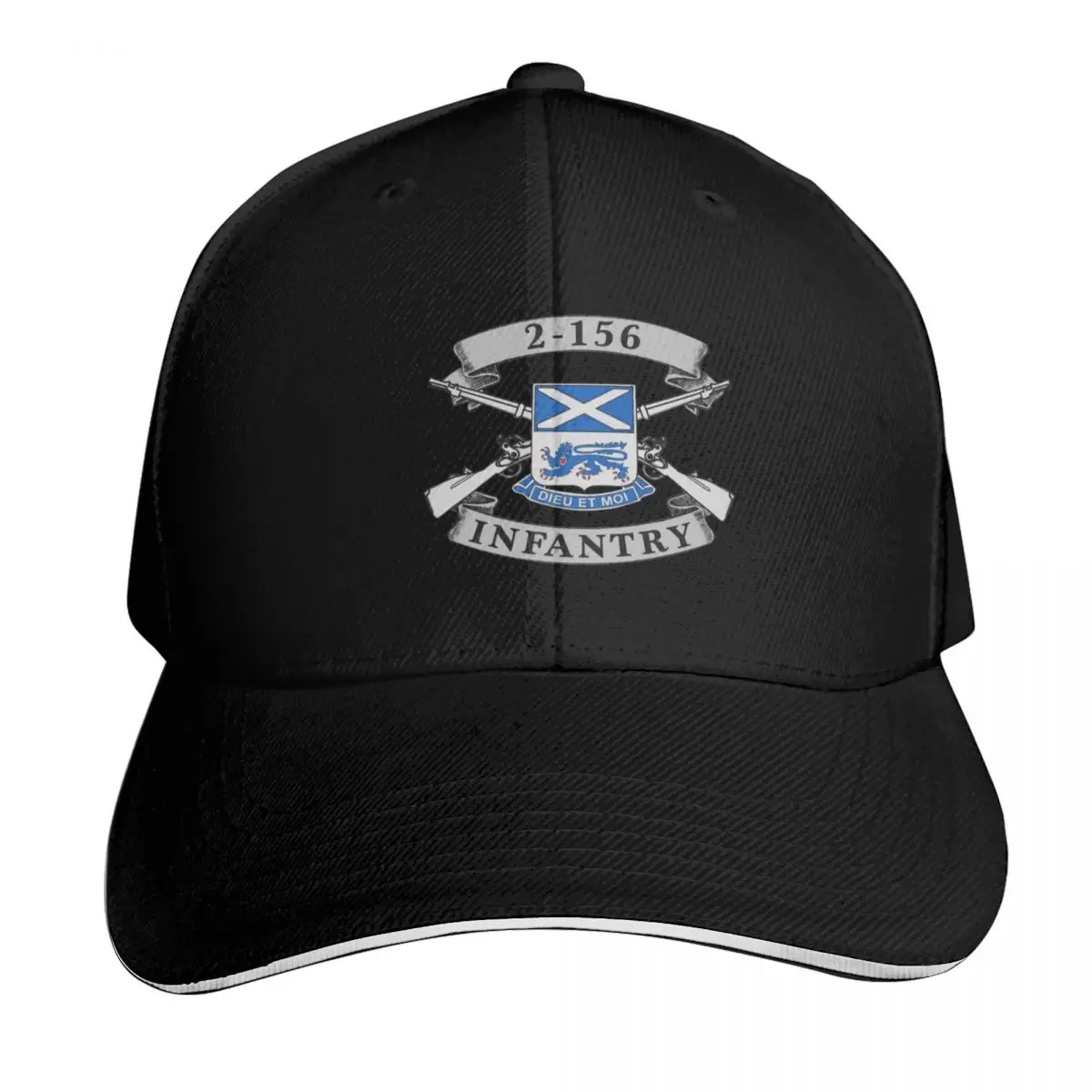 2-156 Infantry Louisiana National Guard Baseball Cap Lightweight Packable Gift for Him Her Casual Daily Wear