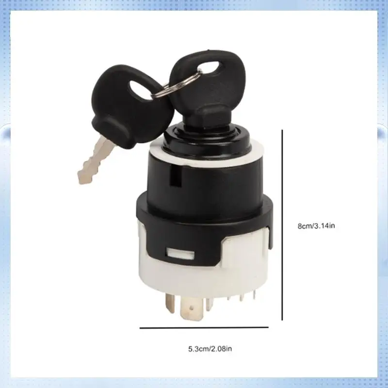 

NEW-Ignition Switch Ignition Switch Lock Core Assembly For12 V Ignition Switch Tractor Parts Tractor Ignition Switch
