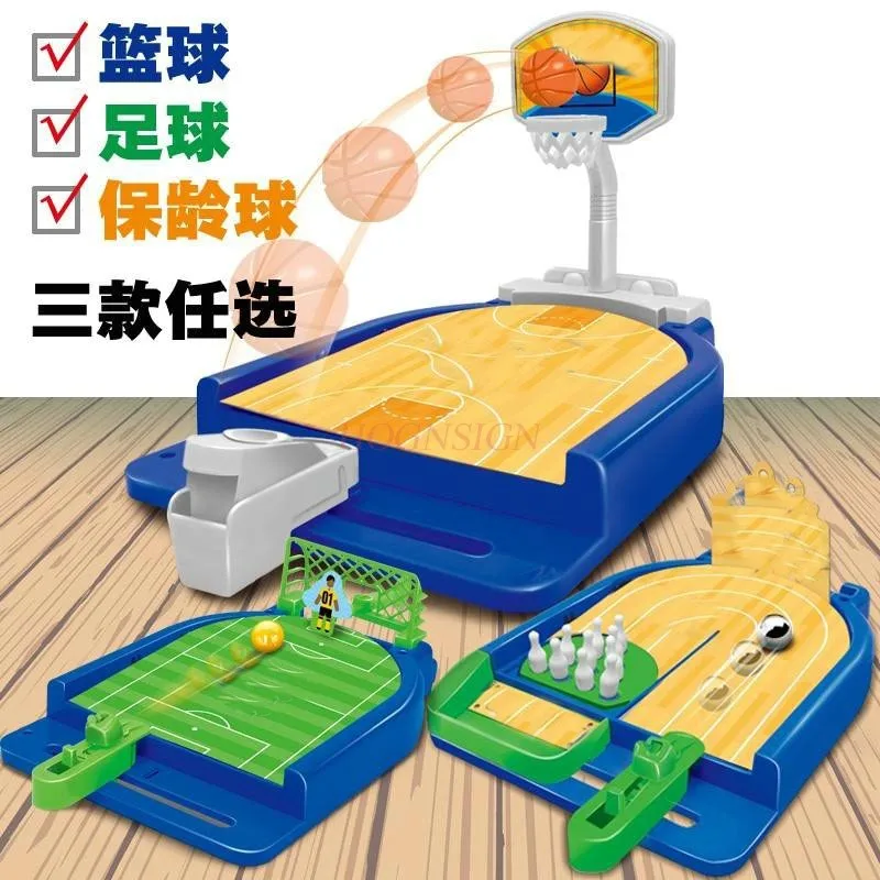 Machine de Football à éjection de doigts, jeux de Table interactifs Parent-enfant pour enfants, jouets amusants de Bowling de basket-ball
