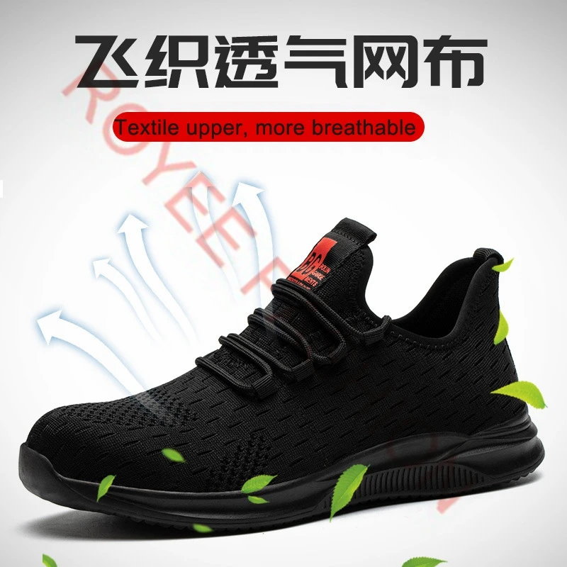 2023 Work safty Shoes for Men/ Women Breathable Sports Safety Shoes Work Boots Anti-Smashing men safety shoe work & safety shoes