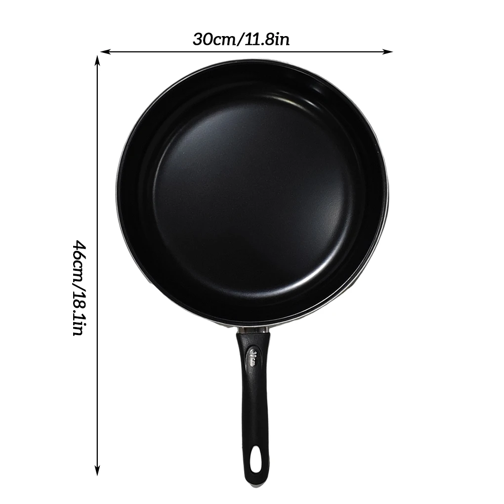 Sartén antiadherente de 20/25/30CM, Mini sartén plana para carne gruesa, freidora de huevos y panqueques de hierro, utensilios de cocina para freír salchichas, mariscos