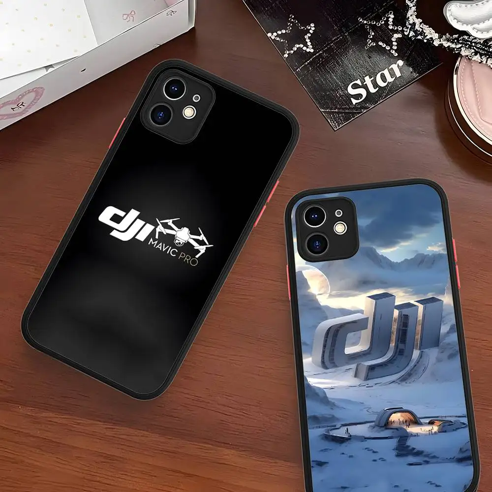 

DJI Drones Phone Case For IPhone 14 11 12 13 Mini Pro Max 8 7 Plus X XR XS MAX Translucent Matte Cover