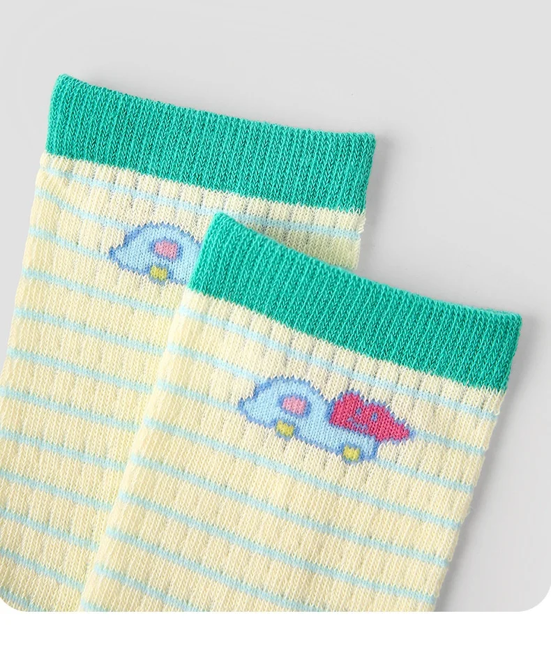 Baby-Sommersocken, Kindersocken für Jungen und Mädchen, Kaninchenmuster, dünne Baumwoll-Mesh-Socken, 4 Paar/Lot, Kinder-Wadensocken für den Sommer – Detail 7