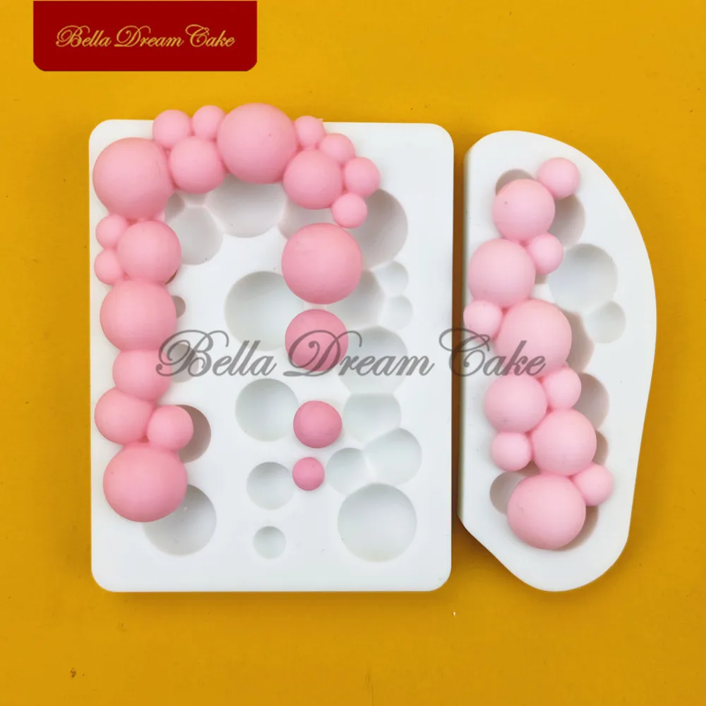 3D Bubble Ball Archway Design Silicone Mold Fondant Chocolate Mould DIY Clay Topper Model Cake Decorating Tools Kitchen Bakeware