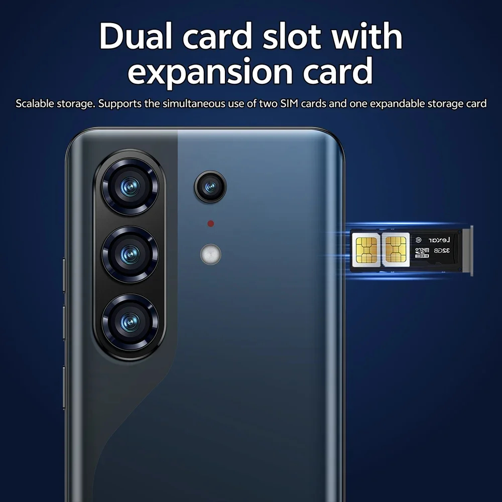 K-Touch Mobile Phones C26 Ultra Android 15 Smartphone 7.3 Inch Cell Phone 8000mAh Face Unlock 5G Dual SIM 16+48MP Camera Global Version Cellphones For Men Women