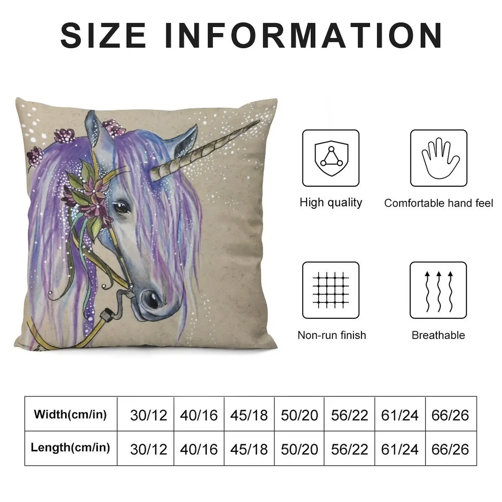 The Magical Faery Unicorn Throw Pillow Luxury Pillow Case Cushion Child Pillow Case Luxury Cushion Cover