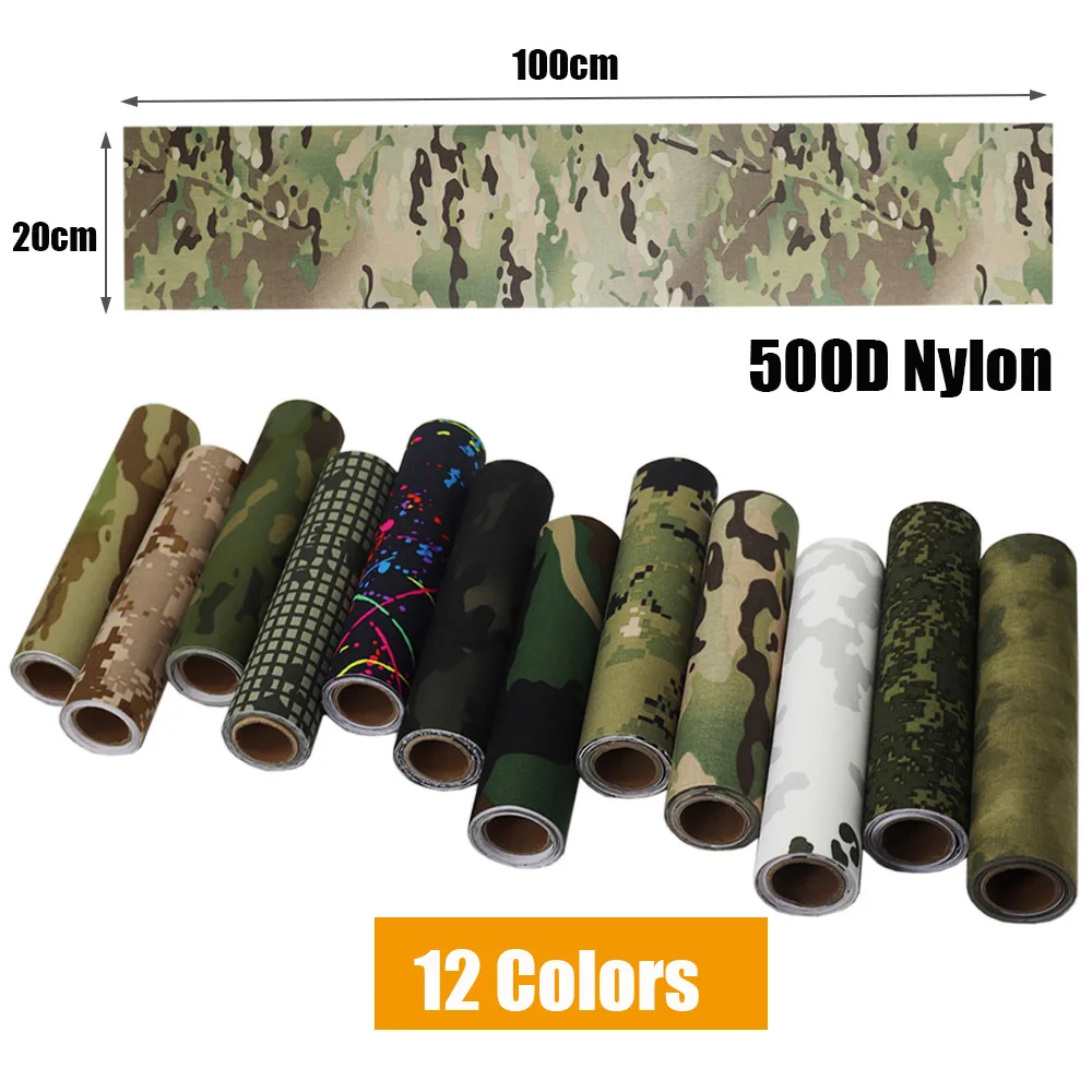 Tactical Self-Adhesive Tape Multifunctional Strong Camouflage Stickers For DIY Phone Case ，Flashlight，Optics，knives，Outdoor Tool