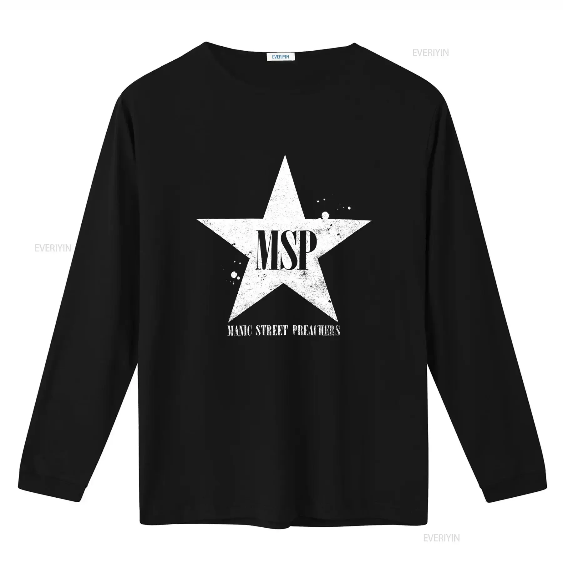 Men's Manic Street Preachers Classic Distressed Star T Shirt Large Charcoal Grey Rock Band  vintage Washed designer clothes