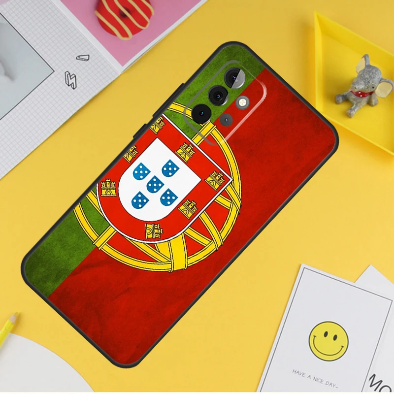 Portugal National Flag Phone Case For Samsung Galaxy A53 A33 A13 A12 A32 A52 A14 A34 A54 A15 A25 A35 A55 A71 A51