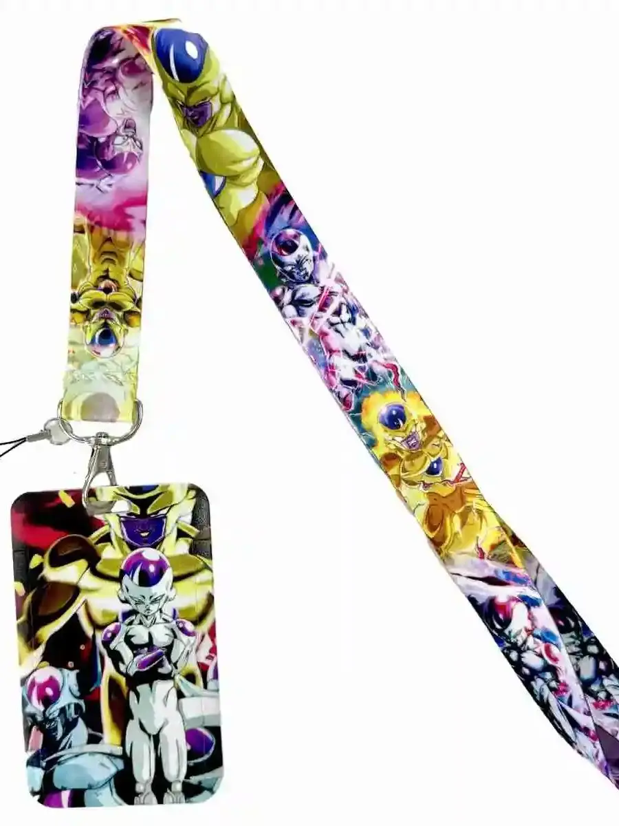 Anime Card Cases Card Lanyard Key Hang Rope Lariat Cosplay Badge ID Cards Holders Neck Straps Keychains Fashion Accessories Gift