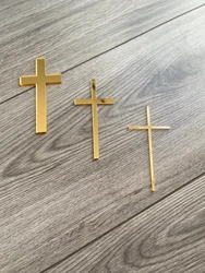 Cross cake charm for baptism, christening, Communion, Cross acrylic cake charm, religious occasion，Baptist cake decoration