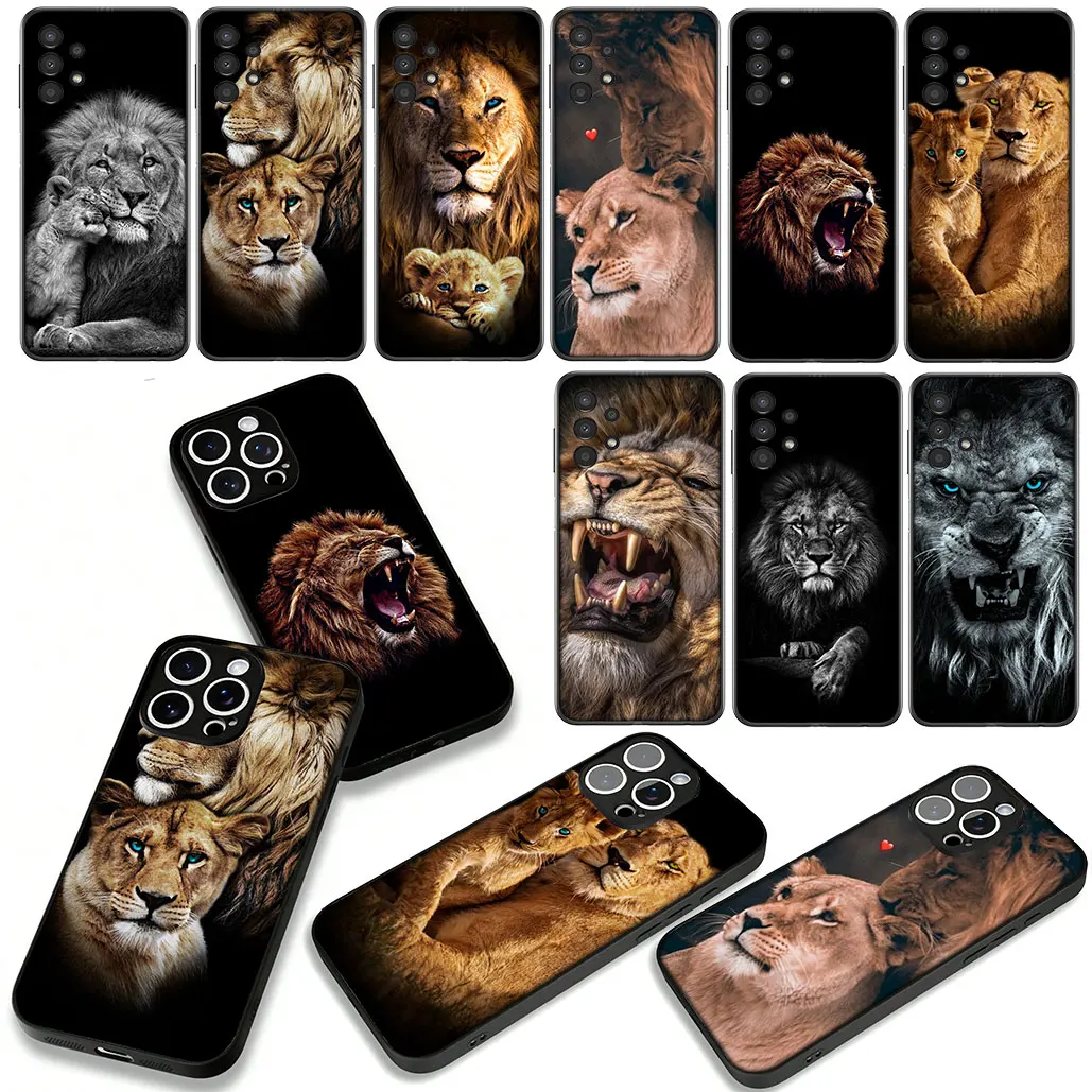 Чехол Lion Art Animal для Motorola Moto E14 E15 E13 E32 E22 E20 G04 G13 G14 G22 G23 G34 G35 G45 G64 G82 G84 G20 G32 G53 G60 G72
