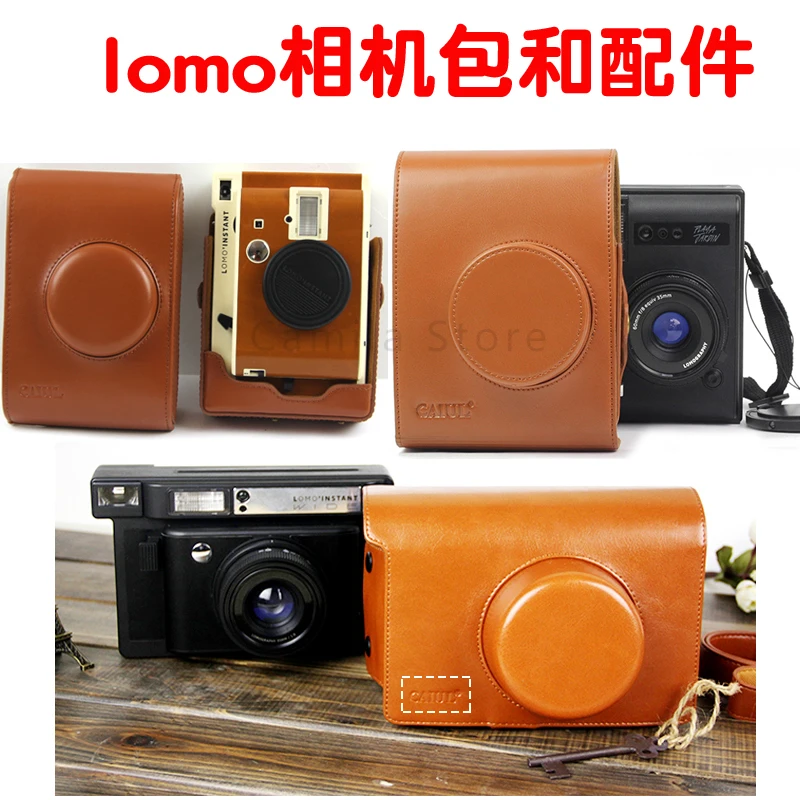 

For lomo instant Print automat wide Sanremo Camera PU Crystal Clear Camera Soft Shoulder Bag Protective Case Cover Sheath Pouch