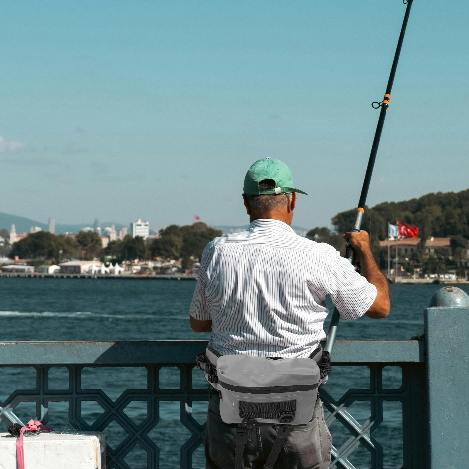 

Outdoor Fanny Pack Fishing Chest Bag Backpack Waterproof Tackle Bags Messenger Fly Sling for Nylon