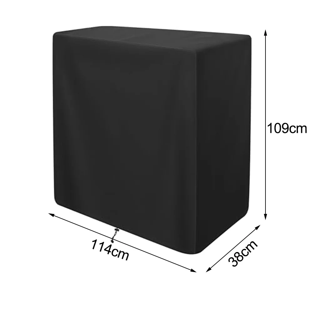 Black 210D Oxford Dustproof Play Kitchen Cover For Step2 Children Toy Set Outdoor Waterproof Protection With Drawstring