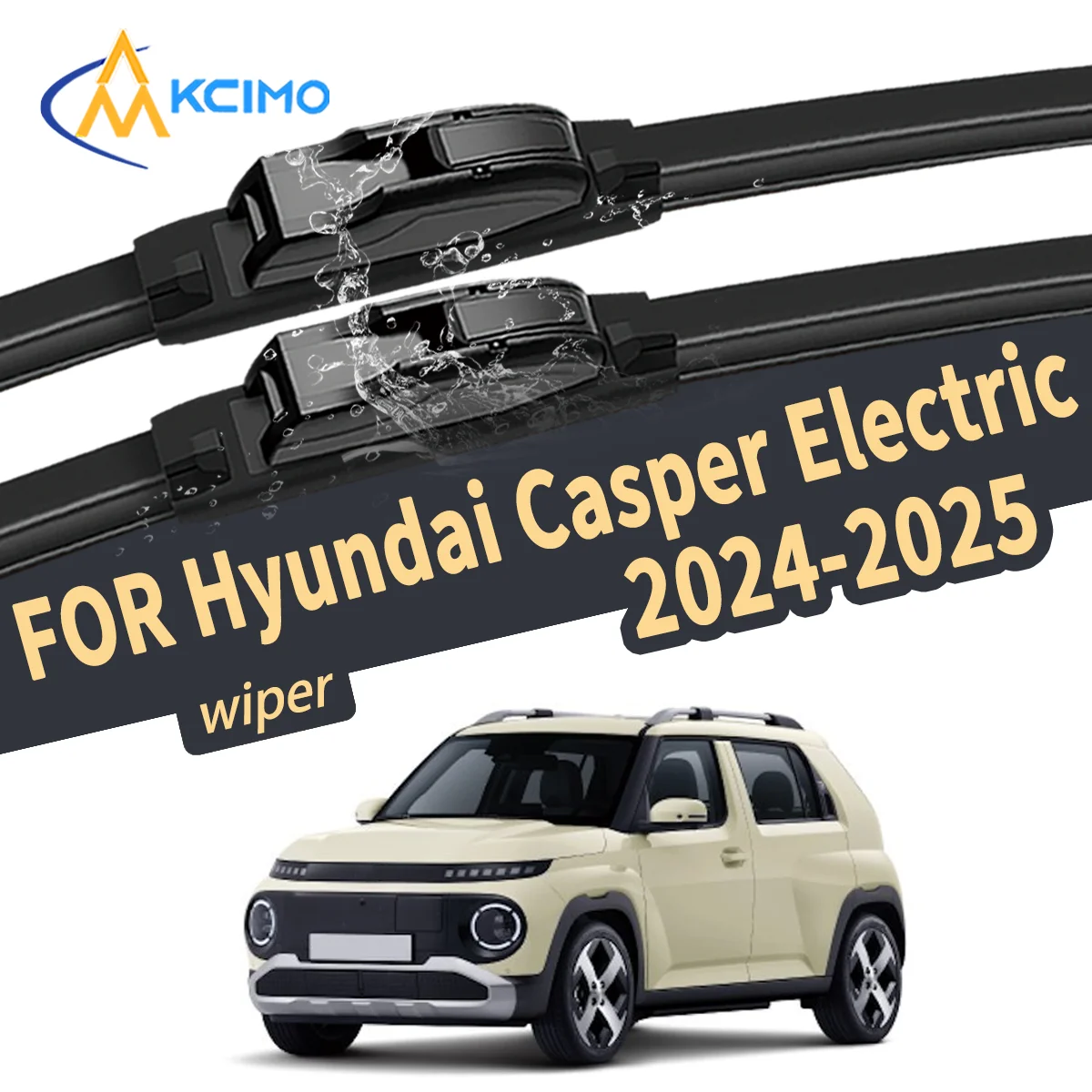 

High-Quality Silent For Hyundai Casper Electric AX1 EV 2024-2025 Windshield Wiper Blade Natural Rubber Auto Replacement Parts