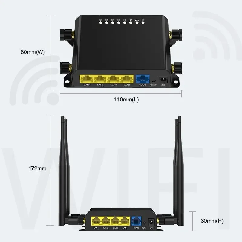 WE826 300Mbps 3G 4G Routeur Wifi 4g Modem NL678-E Sim Carte Slot OS OpenWRT Routeur 4 * LAN Roteador Point D\'accès