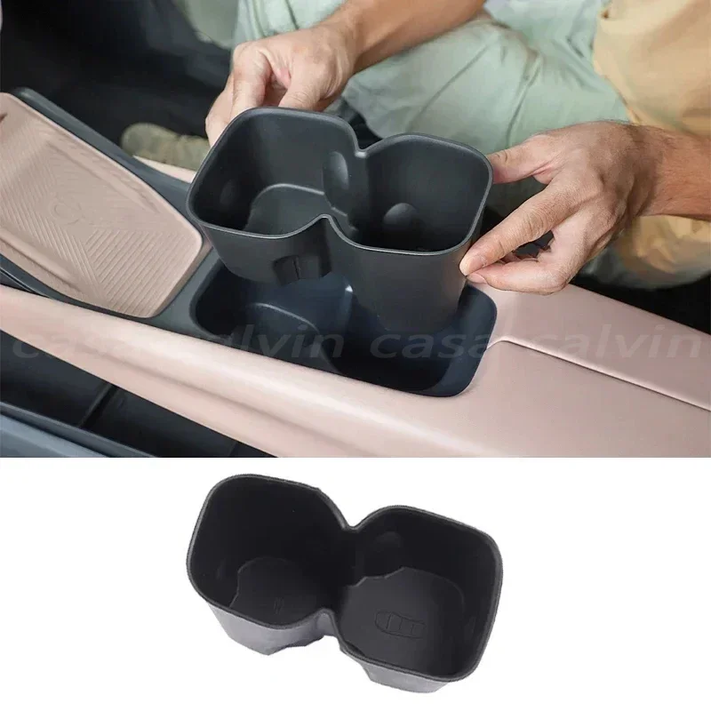 For BYD Seagull Car Water Cup Holder Storage Box Anti-slip Pad Fixed Beverage Holder Garbage Box Auto Interior Accessories