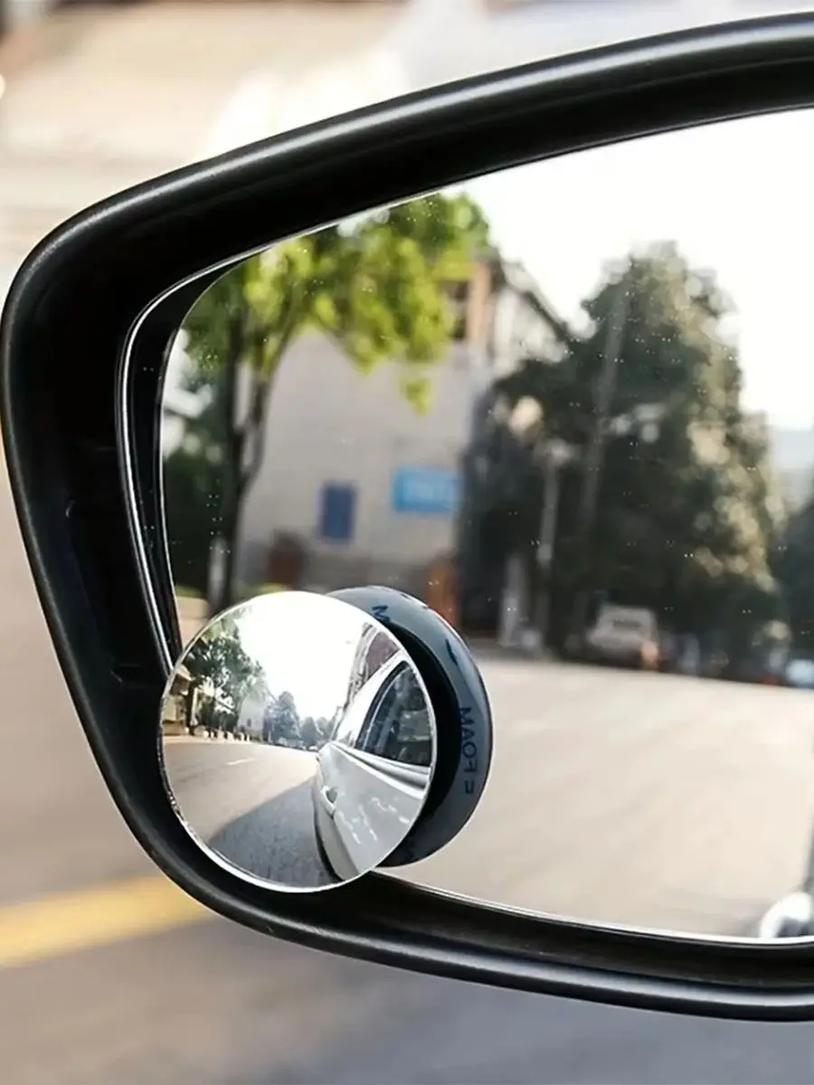 Petit rétroviseur convexe auxiliaire de recul rond réglable pour voiture, rétroviseur d'angle mort de voiture, grand Angle de 360 degrés