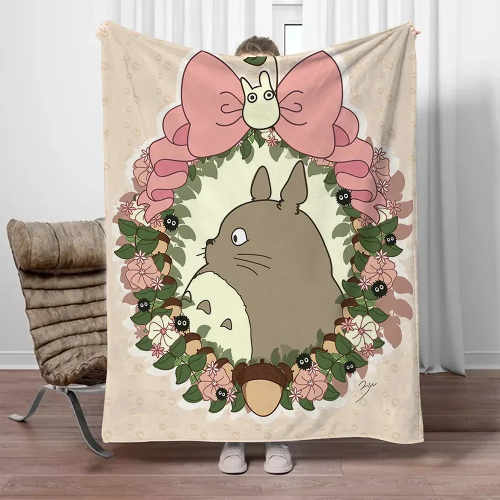 Luxuriöse gestrickte Totoro-Fleece-Überwurfdecke für Sofa, Dekor, Bett, weich, flauschig, Heimtextilien, gemütlich, warm, Wohnzimmer