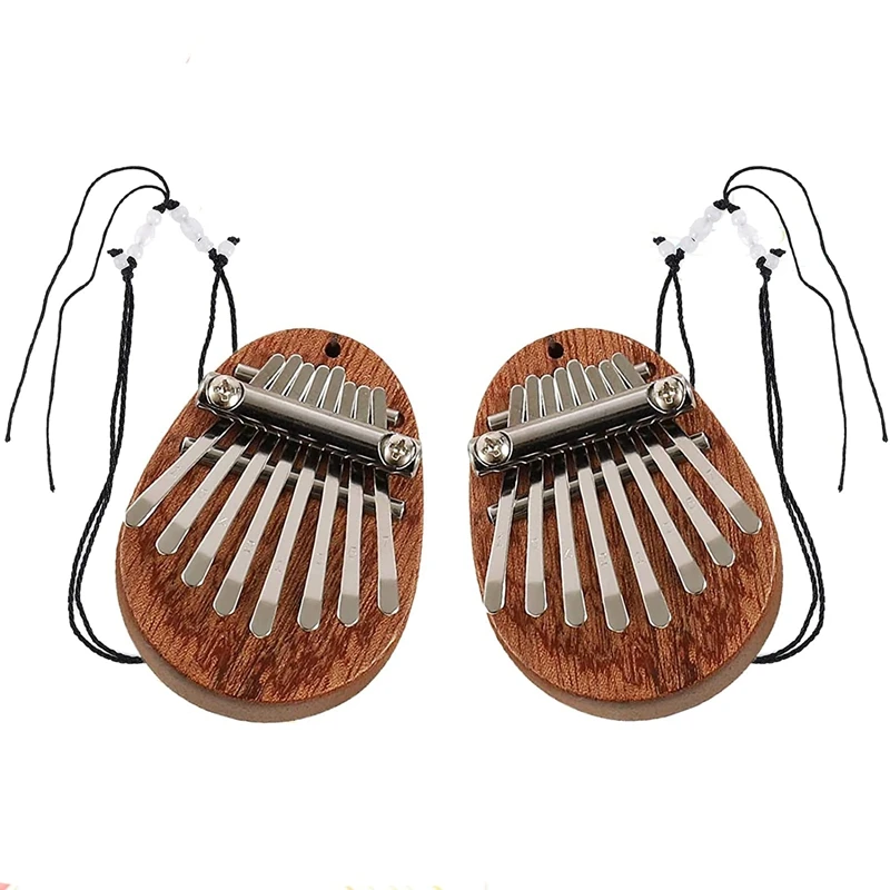 2Pcs Kalimba Thumb Piano 8 Key Mini Thumb Piano Finger Piano Mini Kalimba Thumb Piano For Kid Adult Instrument Accessory