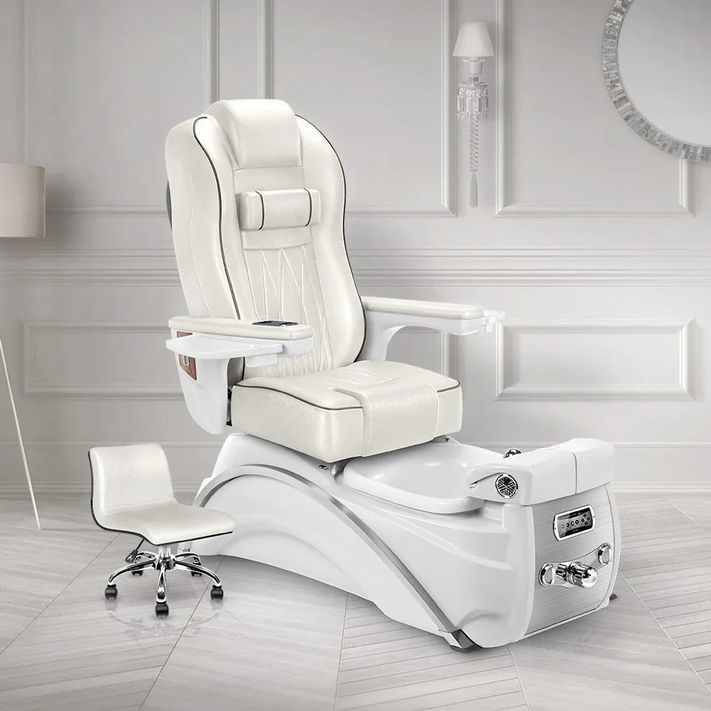 Modern European Professional Luxury Salon Spa Massage Manicure Pedicure Chair with Drain Pump for Nail Salon