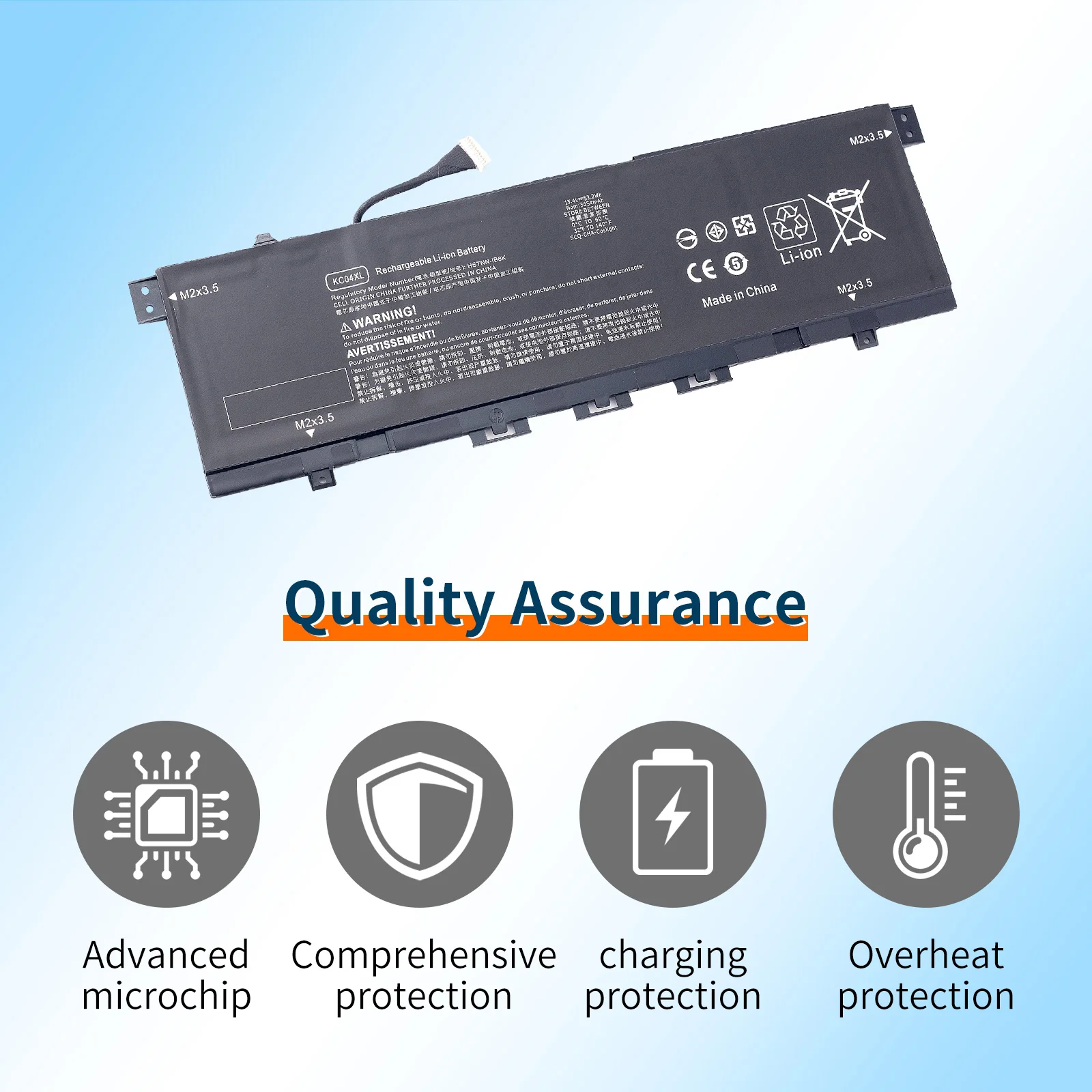 BVBH KC04XL 53.2Wh Battery for HP Envy X360 13-AG 13M-AQ 13-AH 13-AQ0010TU 13-AH0010TX HSTNN-DB8P HSTNN-IB8K L08544-2B1