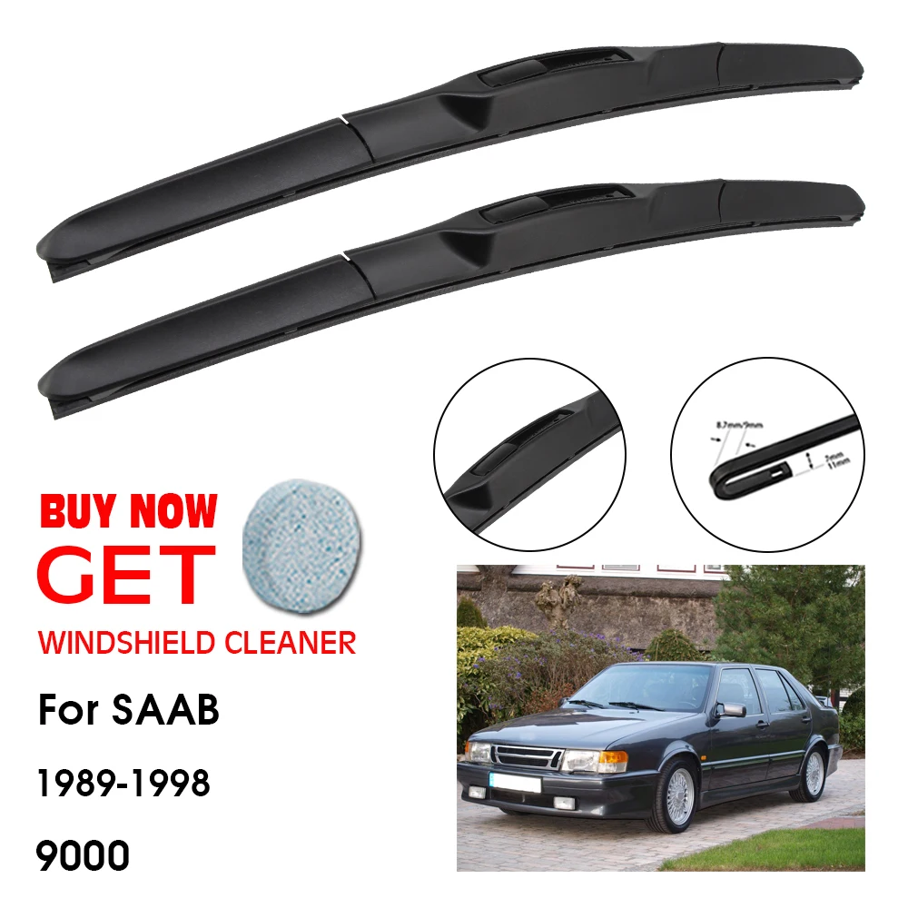 

Car Wiper Blade For SAAB 9000 21"+21" 1989-1999 Front Window Washer Windscreen Windshield Wipers Blades Accessories