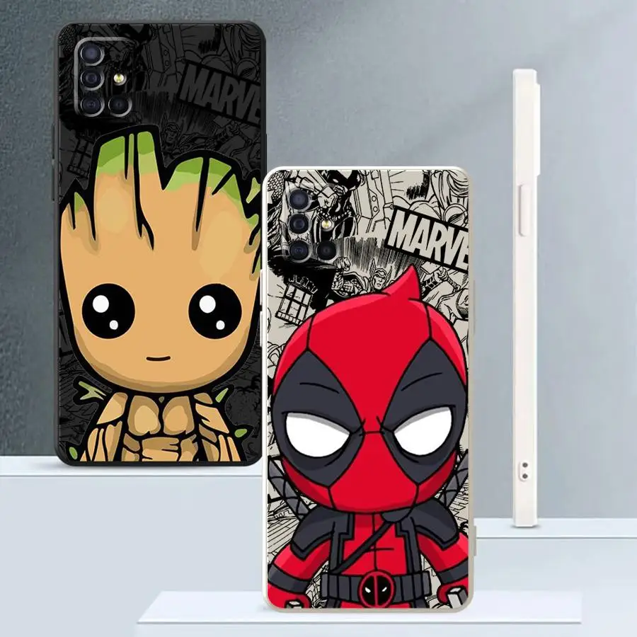 

Deadpool Groot Soft TPU Phone Case for Samsung Galaxy A11 A12 A35 A16 A36 A26 A15 A22 A52 A51 A24 A13 A14 A34