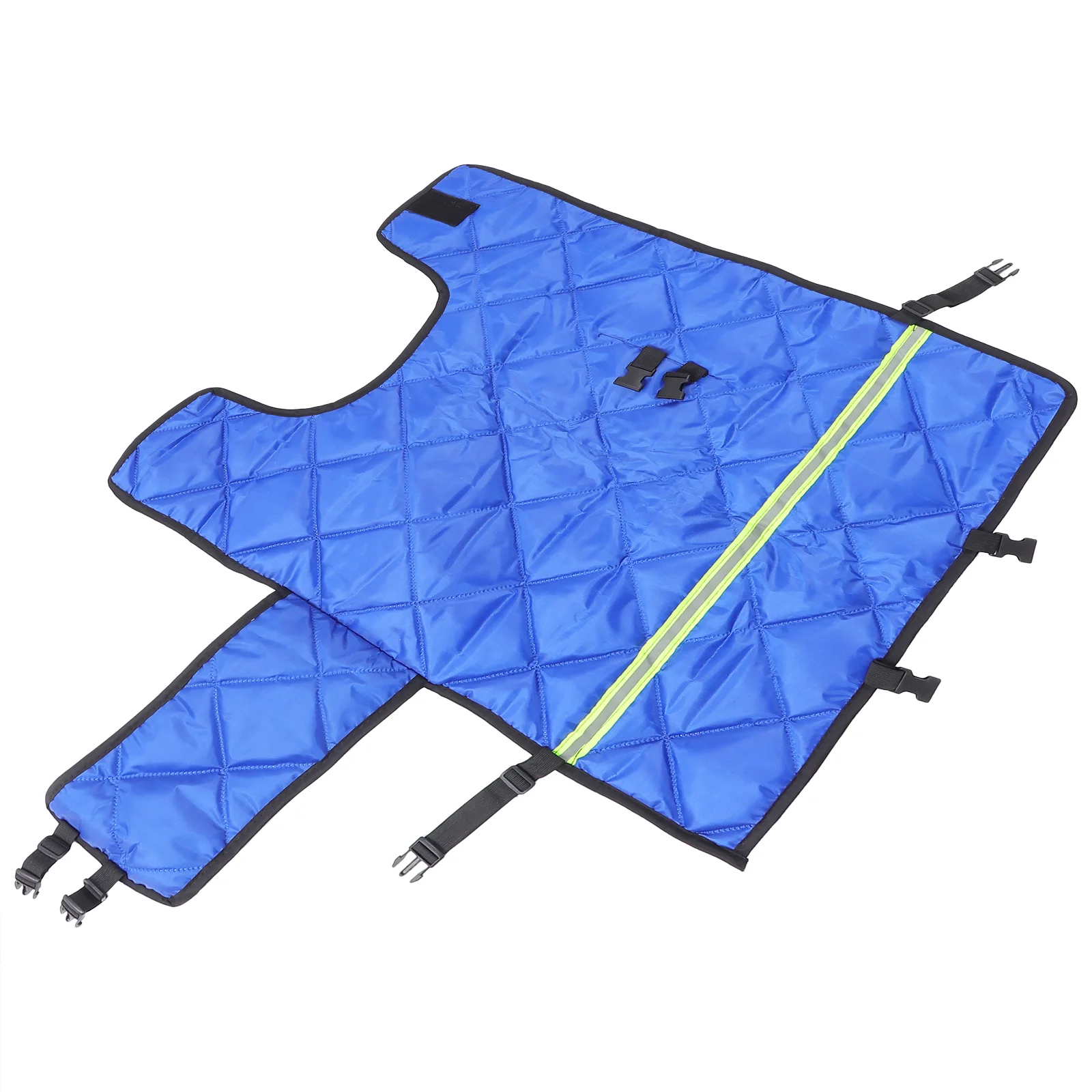 Goat Blankets for Cold Weather Calf Vest Fleece Winter Clothing Keep Warm Blue Linoleum