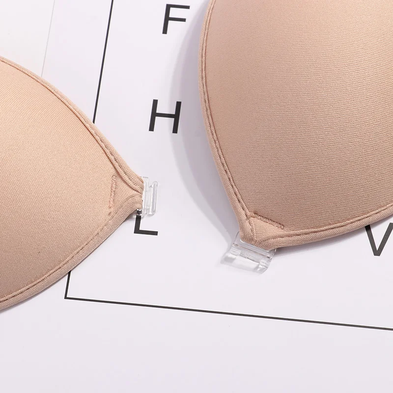 Sexy Sujetador Women\'s bra Invisible Push Up Bra Self-Adhesive Silicone Seamless Front Closure Sticky Backless Strapless Bra