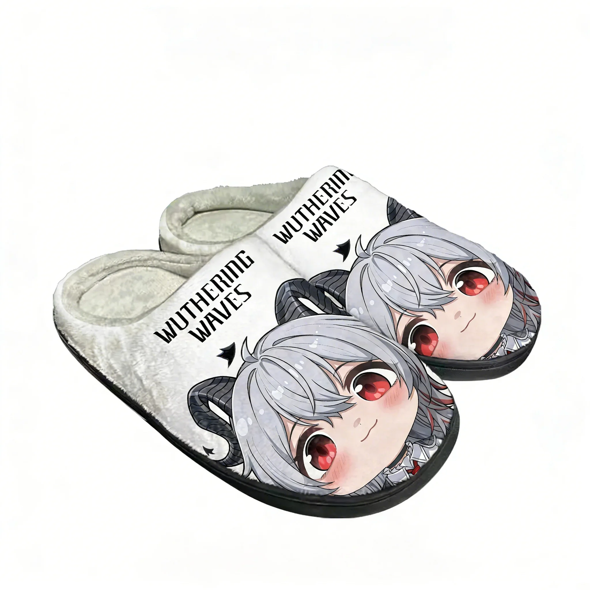 

Wuthering Waves Cotton Shoes Family Slippers Man Women Teenager High Quality Plush Bedroom Casual Warm Shoes Customized Slippers