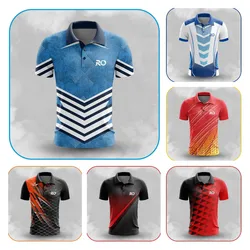 Torba na sprzęt do golfa T Shirt dla mężczyzn trener Polo Para Polo Hombre Manga Corta wędkowanie topy Badminton oddychająca odzież sportowa piłka nożna