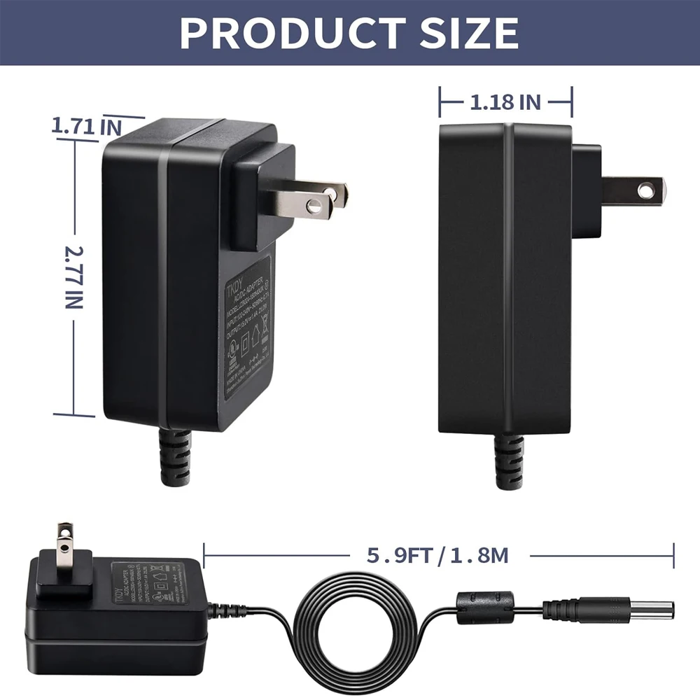 15V 1.4A Charger AC Adapter for Alexa Echo 1st 2nd Generation, Echo Show 5 (3rd Gen), Echo Show 1st Gen, Echo Plus 1st Gen, Echo