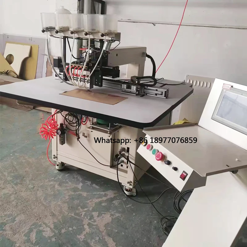 2026 Computerized Pearl Automatic Beading Attaching Machine Round Nail Beads Fixing Machine