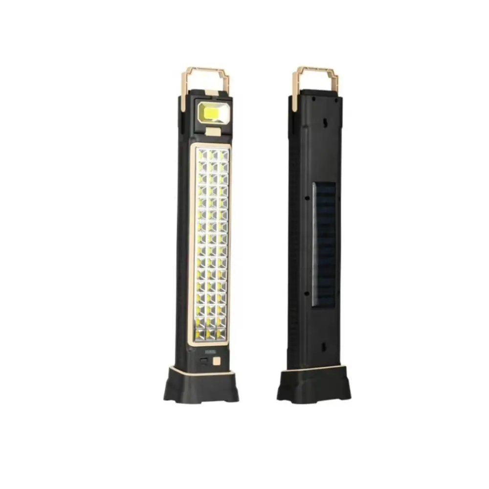 Multi-Function Solar-Powered Lamp Magnetic Base USB Rechargeable Emergency Light COB LED SMD LED Camping Light Magnetic Base