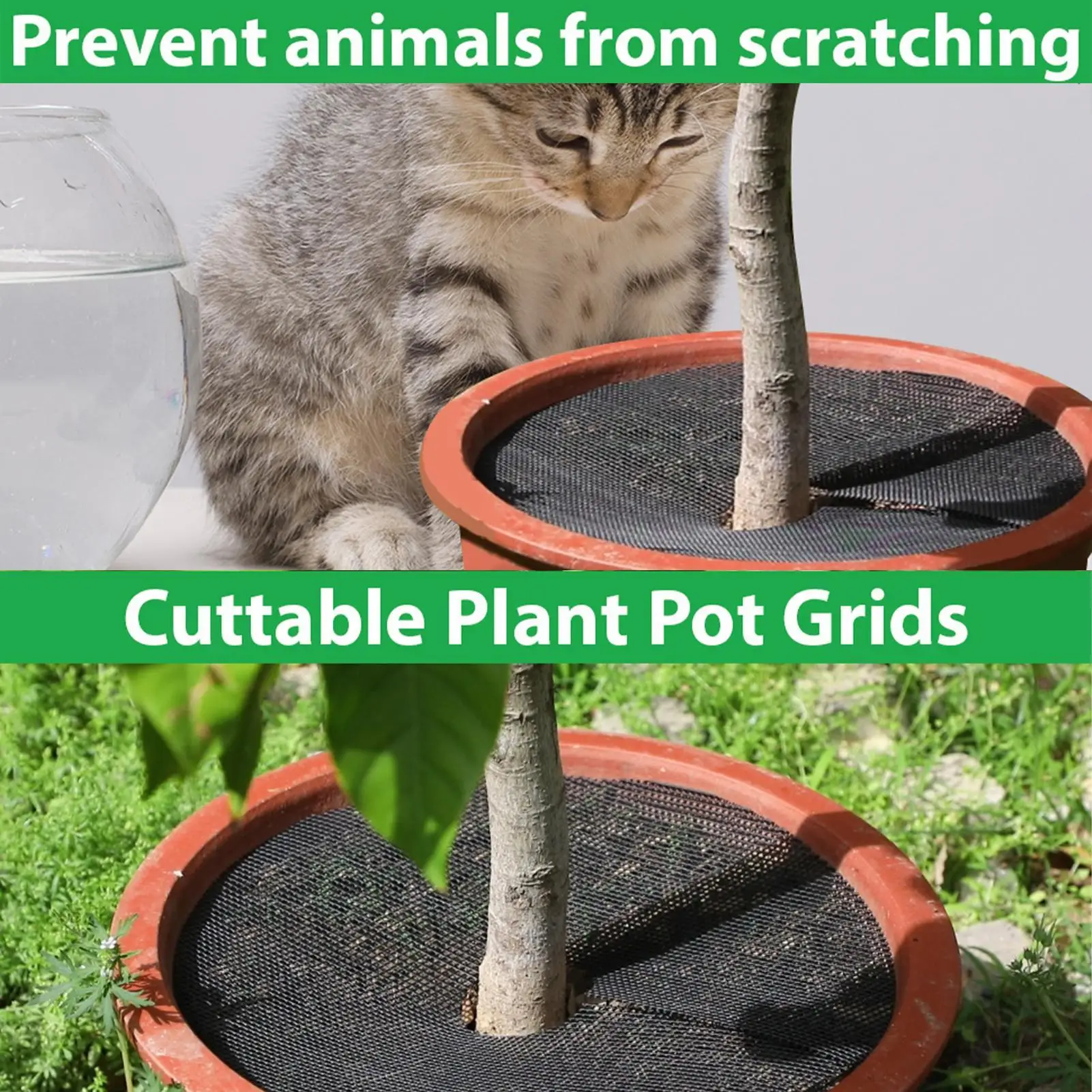 4Pcs Tree Mulch Rings Flower Pot Plant Moisturize Protector Mats Breathable Weeds Barrier Gardening Plant Cover Cushions
