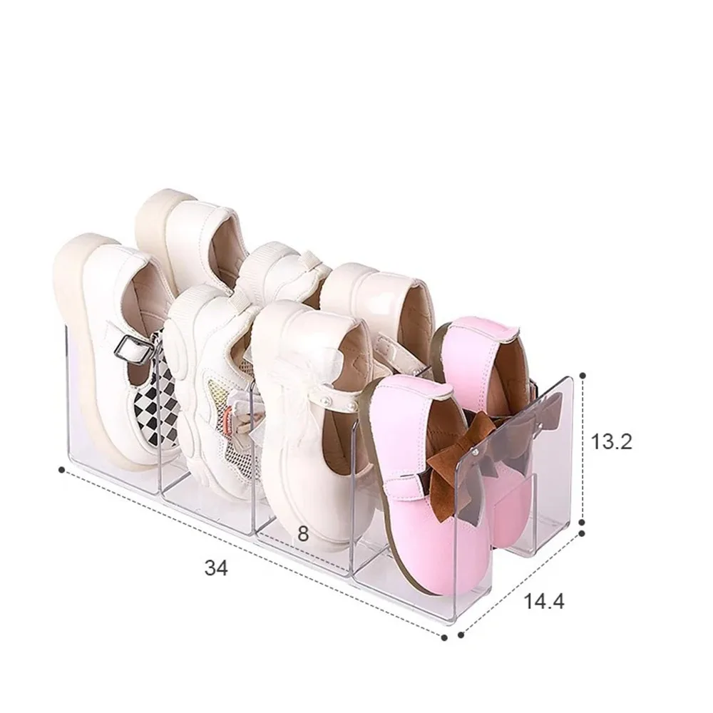 Simple Plastic Shoe Storage Rack Vertical Space-saving Storage Rack Multifunctional Shoe Racks