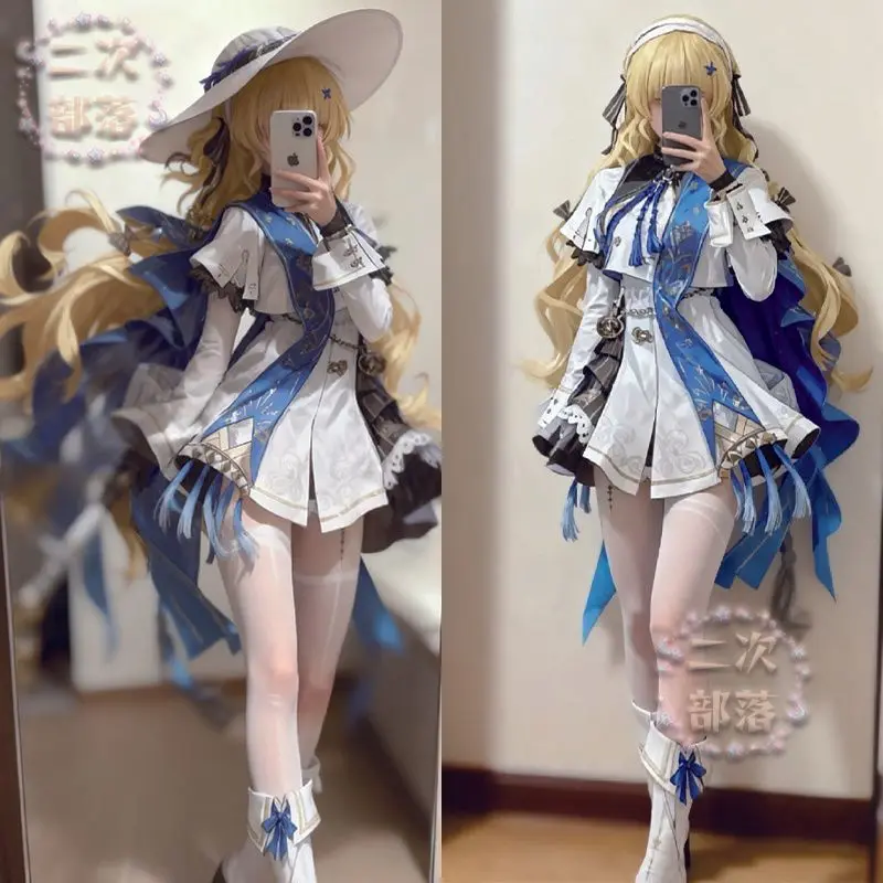 

Japan Mingchao Cos Server Resonance Phoebe Cosplay Costume Hidden Sea Order Priest Five-Star Game Comic Exhibition C Server