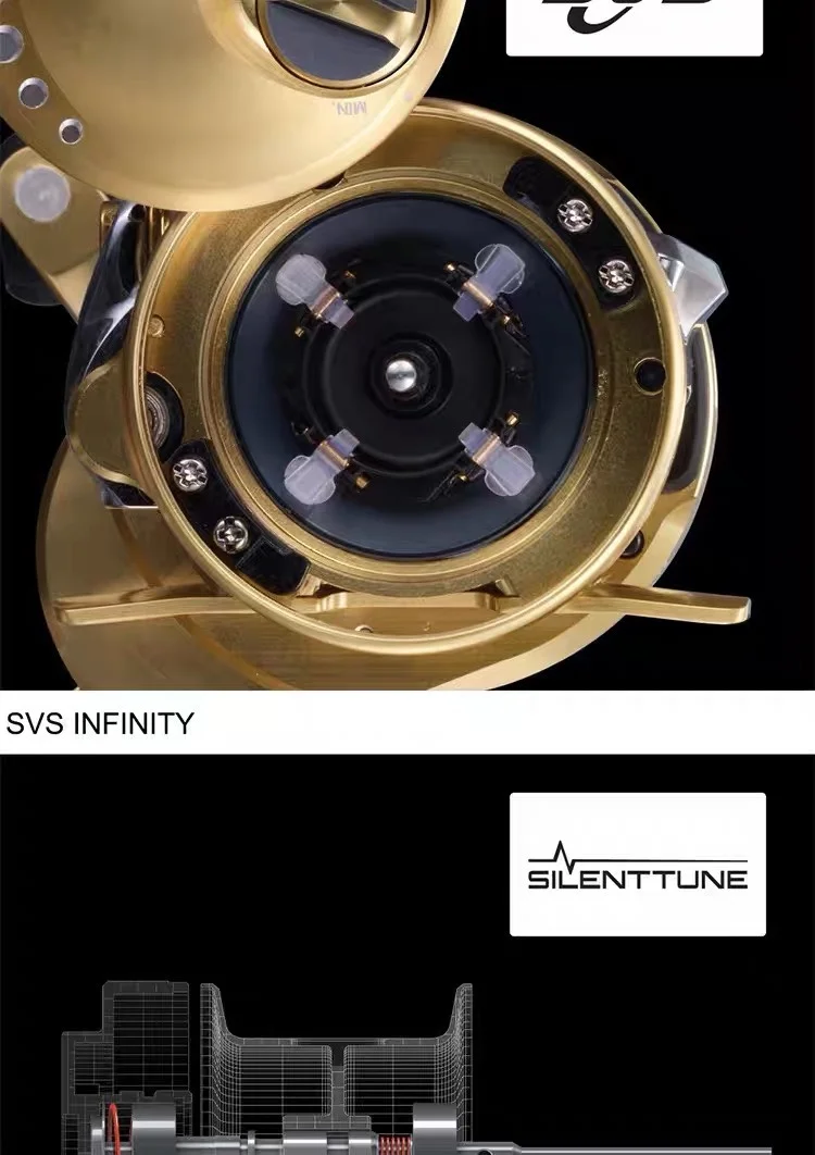 High Quality Calcutta Conquest Bait Casting Spinning Reels Long Range Drum Wheel with Metal Construction