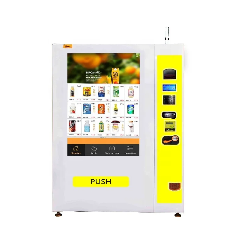 21.5inch Cartoon Vending Machine Snacks Drink Coffee Food Pizza Vending Machine