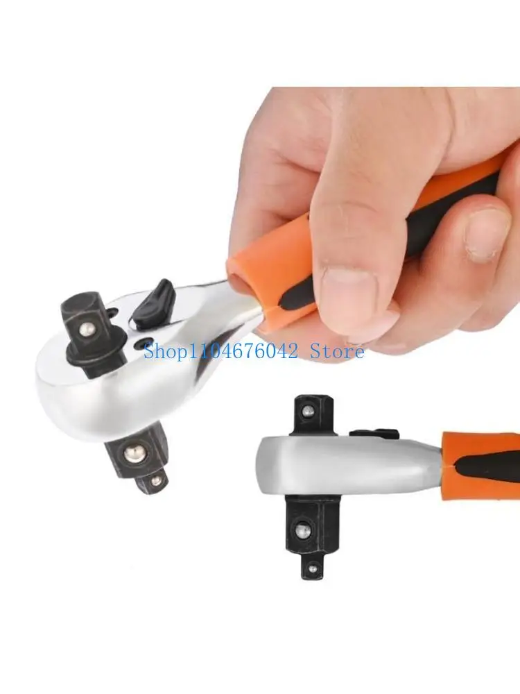 652F 72-Tooth Mini Double-Ended Straight Handle Ratchet Wrench 1/4