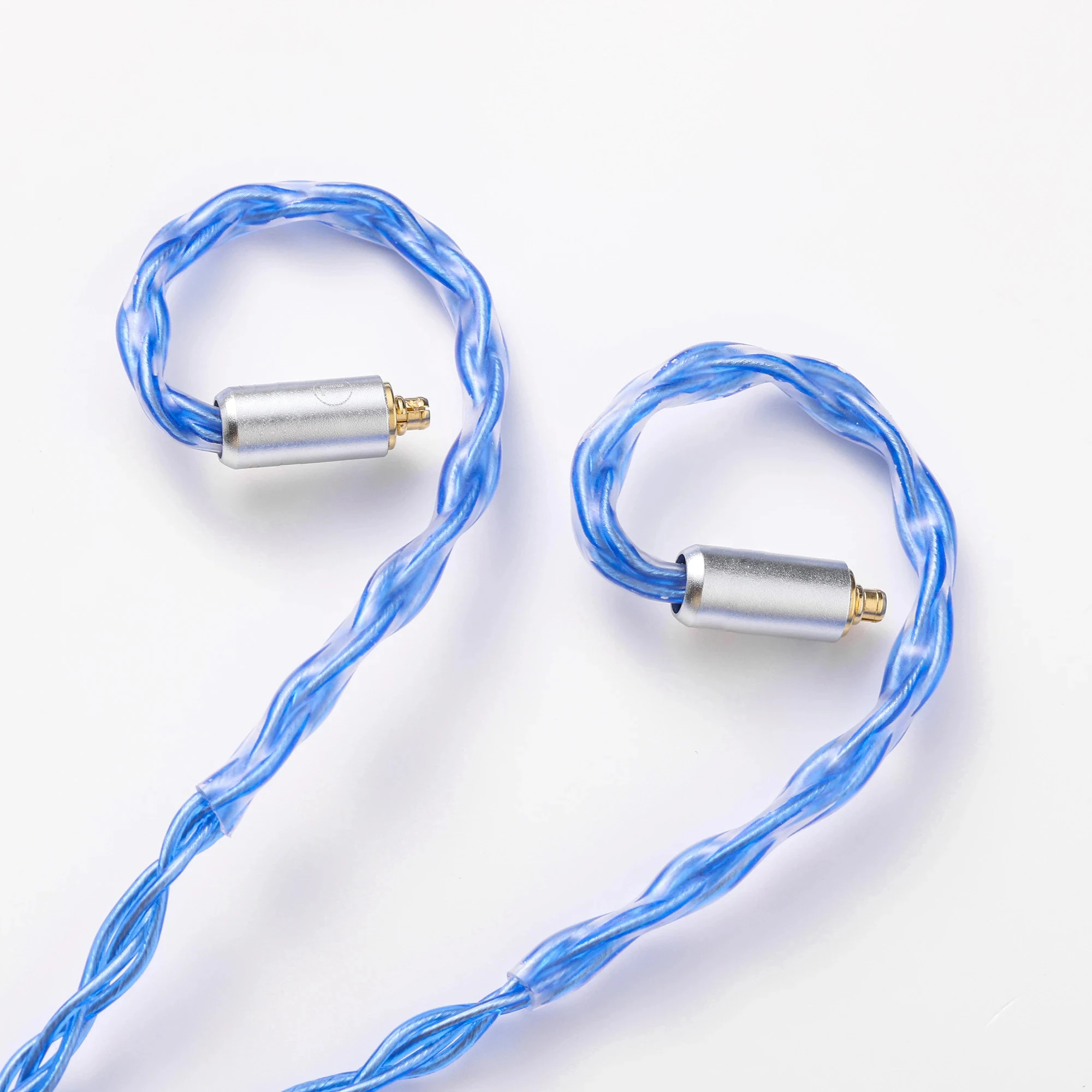 Oxygen Free Copper 23 Core 8-Strand Braided Blue 4.4mm 2.5mm Balanced Plug Earphone Upgrade Cable Mmcx 0.78cm Ie80 Ie400