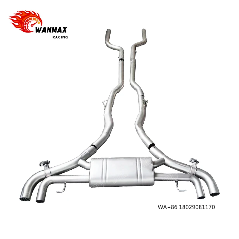 

Высокопроизводительная выхлопная система Catback с клапанами из нержавеющей стали 304SS для X6M F96 X5M F95 с двигателем S63, 2020+