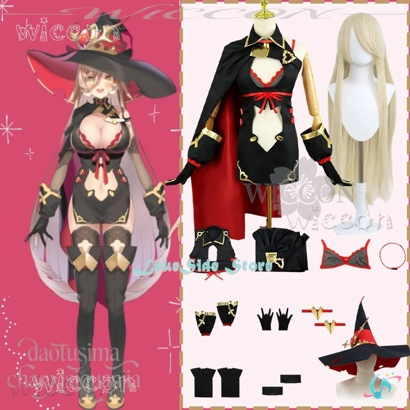 Disfraz Anime Vtuber Youtober F:NEX NIJISANJI Cosplay Nui Sociere déguisement d'halloween évidé Anime déguisement de noël