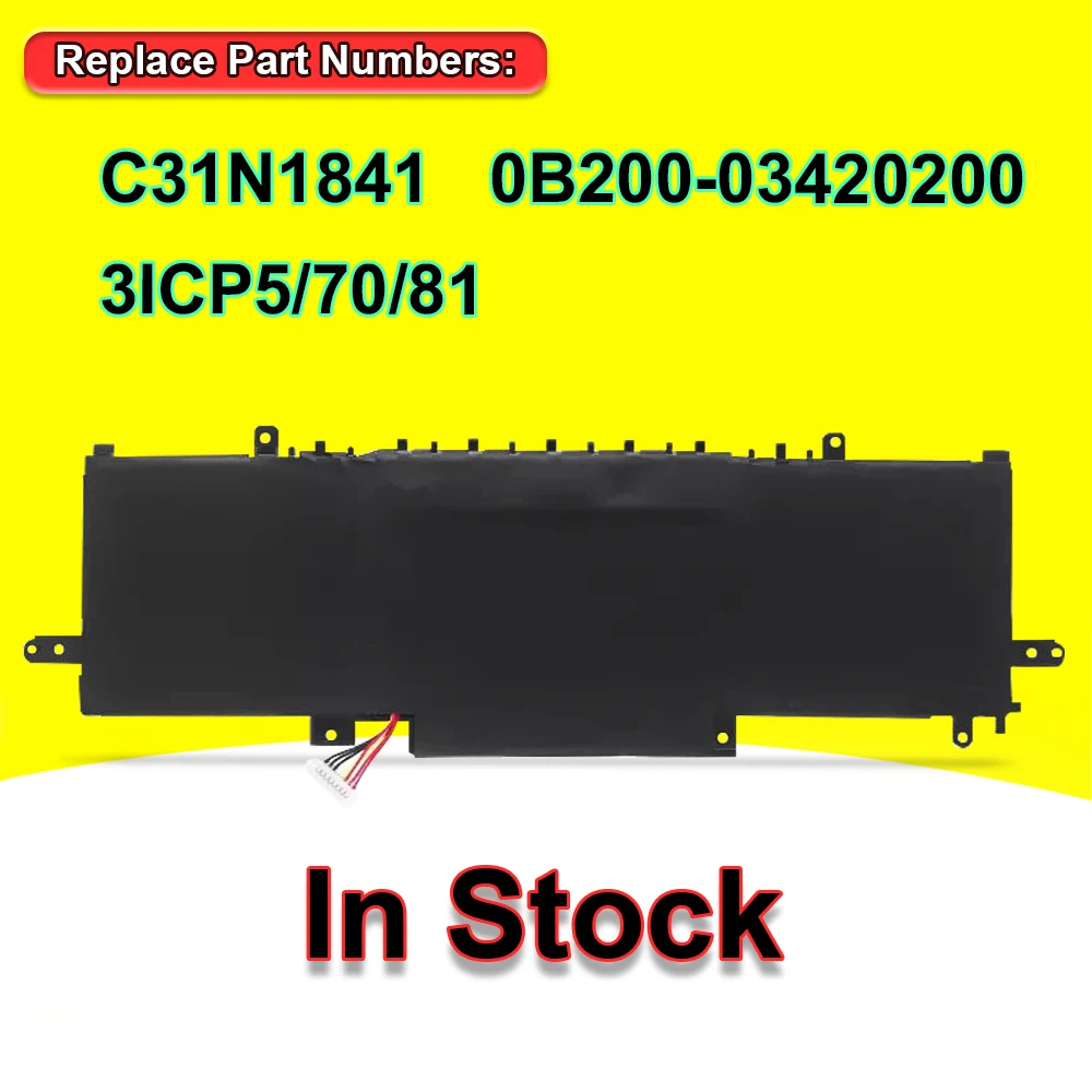 C31N1841 For ASUS ZenBook UX433FL UX433FLC UX433FAC UX334FL UX333FAC UM433DA UM433IQ UM434DA UM434IQ Laptop Battery 11.55V 50Wh