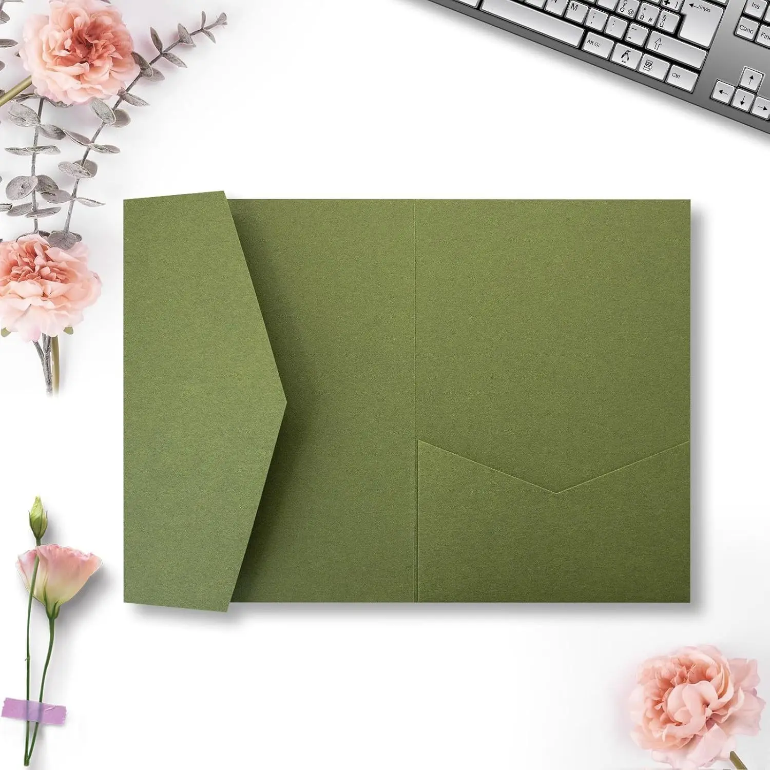 30pcs/lot Greeting Card Envelope Card Holders 250g Paper Tri-Fold 18x13cm Envelopes for Wedding Invitations Letter Stationery