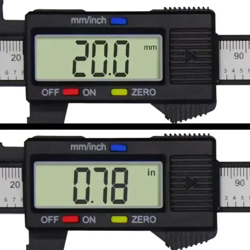 Calibrador Digital electrónico de fibra de carbono, calibrador Vernier, micrómetro, herramienta de medición, regla Digital, 150mm